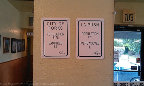 Forks = Vampires; LaPush = Werewolves